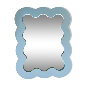 Miroir ondulé en bois