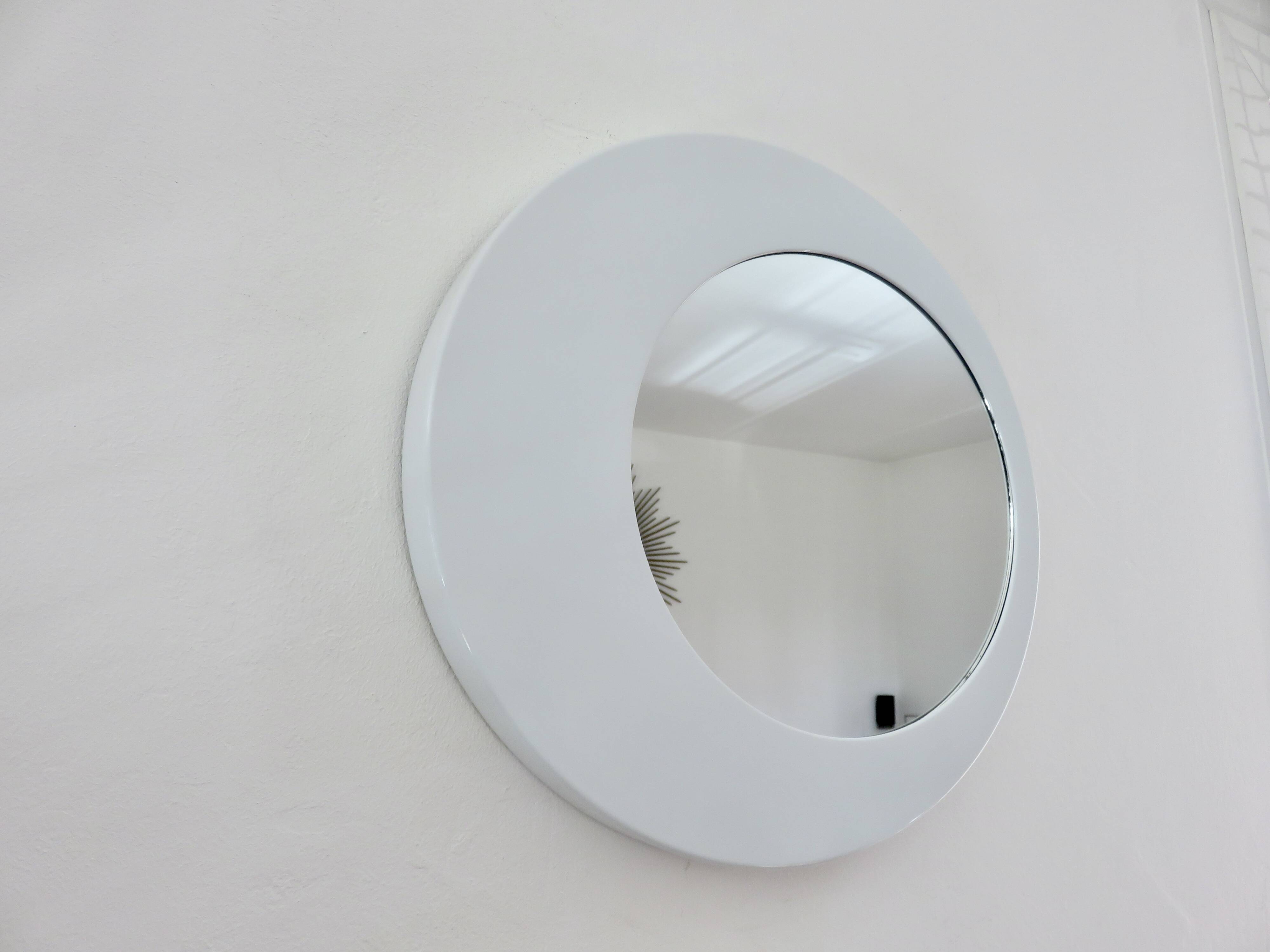 "Off-centre" or asymmetrical mirror, 1980s - 1990s.