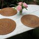 3 wicker and bamboo placemats