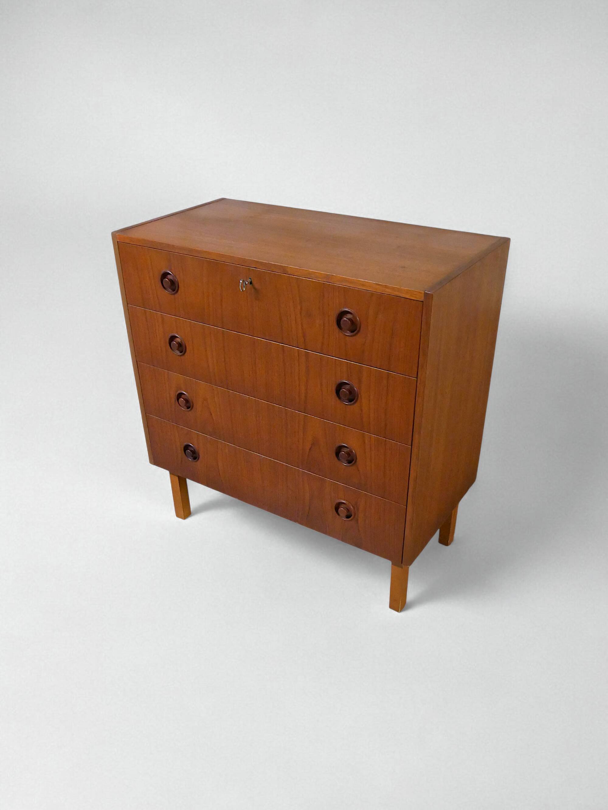 Danish teak chest of drawers - Vintage 1960