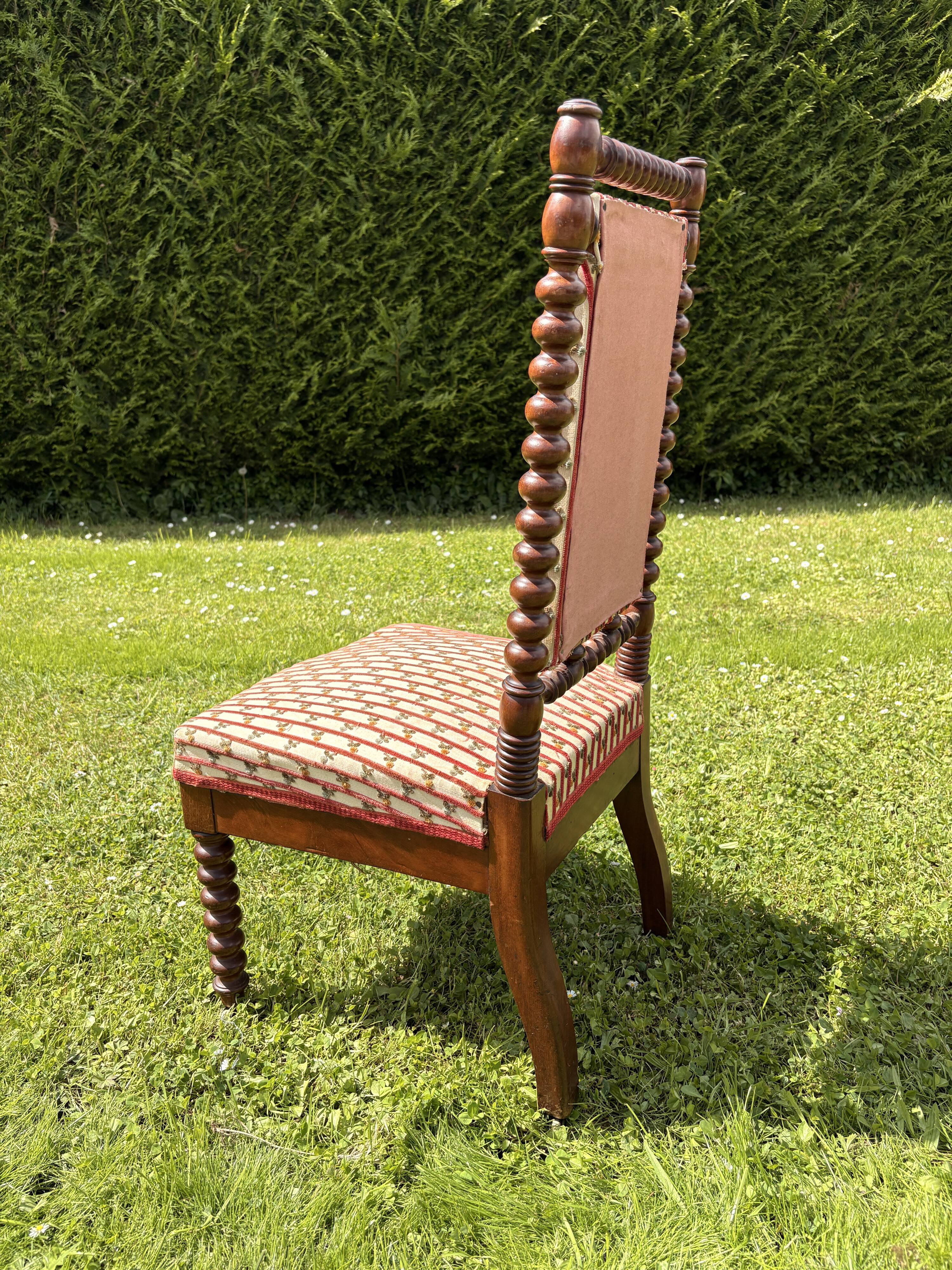 Napoleon III turned wood chair