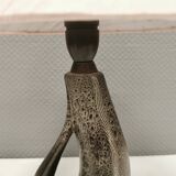 Lampe de table en céramique Vitrika avec abat-jour d'origine, Danemark années 1980.