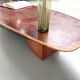 Organic Coffee Table "Slab" in Solid Exotic Wood
