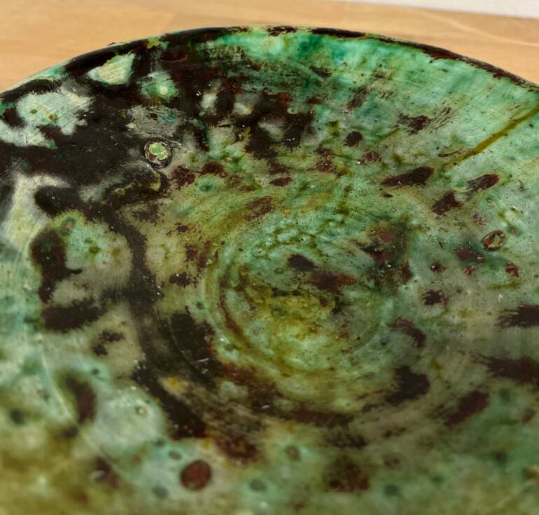 Assiette Tamegroute Verte