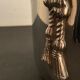 Seau à champagne en métal argenté ancien poinçonné à décor de passementerie