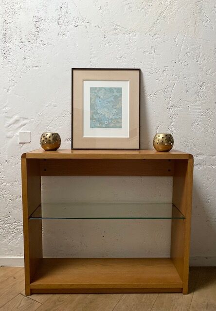 Wood and glass console