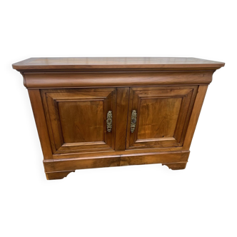 Buffet bas Louis-Philippe en noyer
