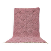 Handmade traditional Berber pink rug 250cm x 150cm
