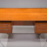 Danish teak desk by peter lovig nielsen for hedensted mobelfabrik, 1960