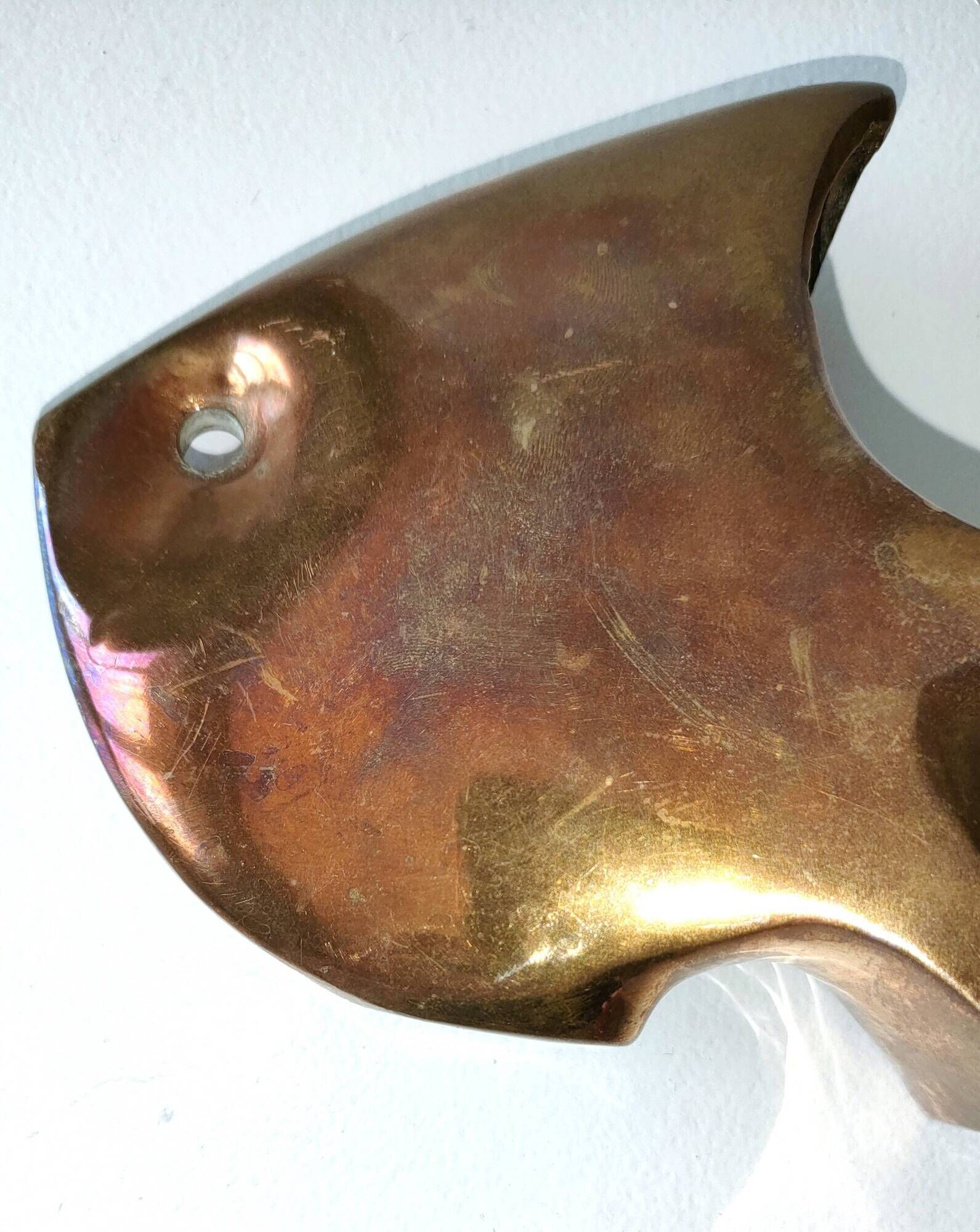André Bloc - Sculpture/Modernist Ashtray Angel Fish - 50s - Bronze