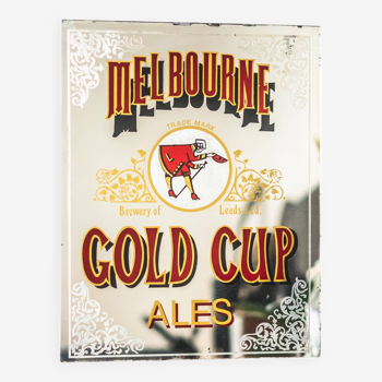Rare miroir de pub melbourne ales gold cup