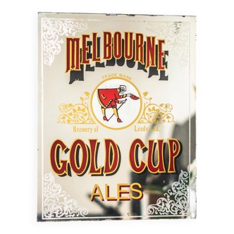 Rare miroir de pub melbourne ales gold cup