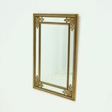 Large Decorative Gold Plated Mirror by Deknudt Belgium 1980s