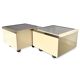 Tables basses, bouts de canapé vintage 1970.