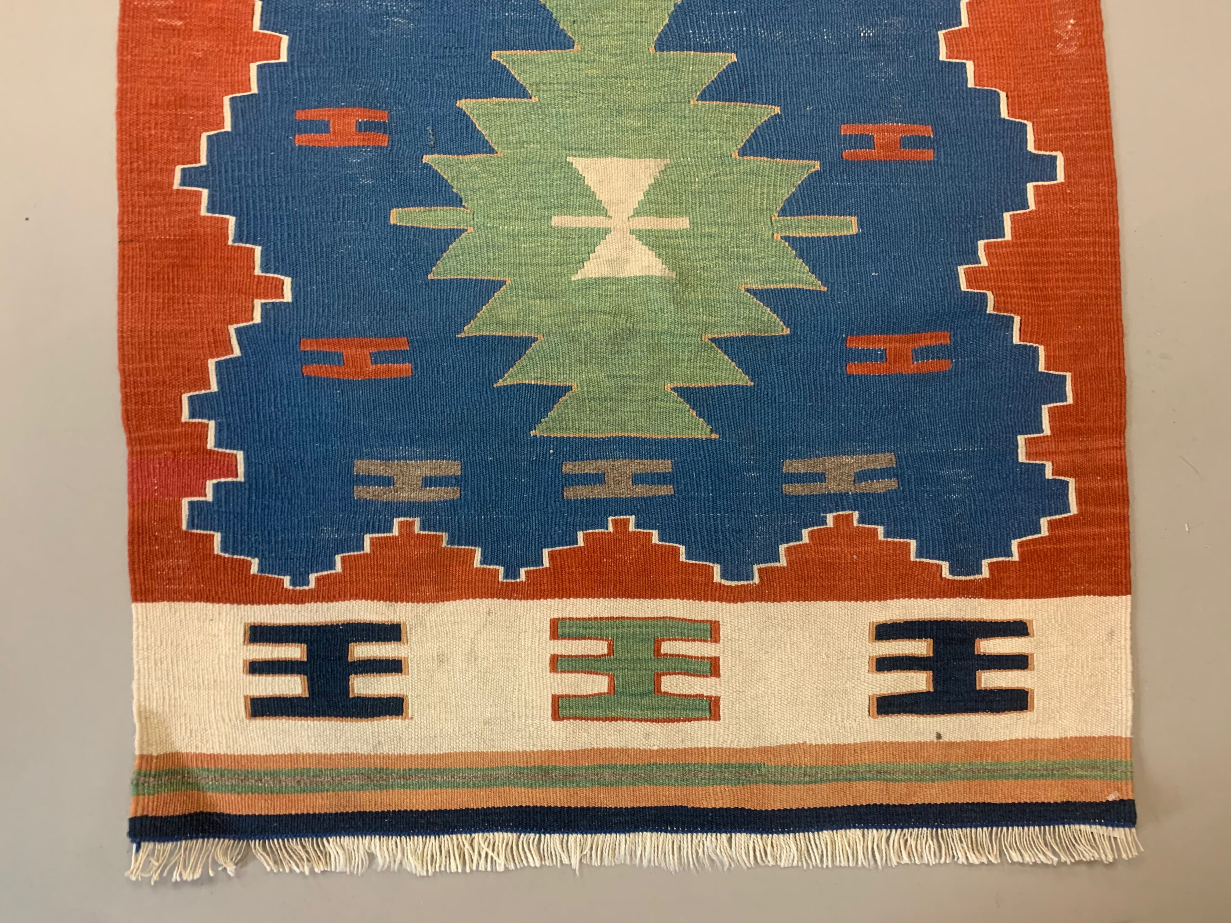 Old Turkish narrow Kilim Runner 327x85 cm, shabby chic, vintage decor kelim rug
