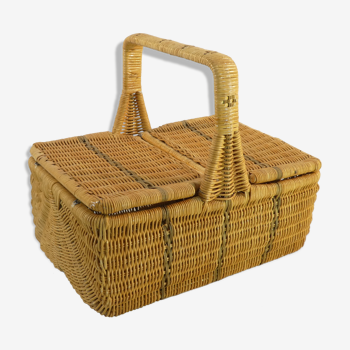 Former PIQUE-NIQUE basket has double-beating wicker