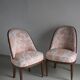 2 Art Deco mahogany curved back chairs | France | 1920s