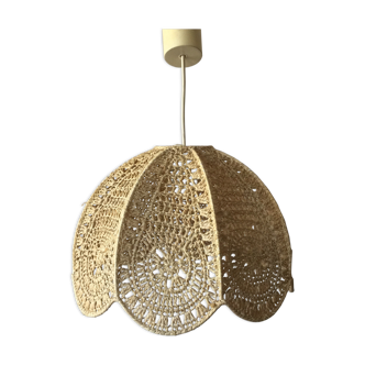 Macrame hanging lamp