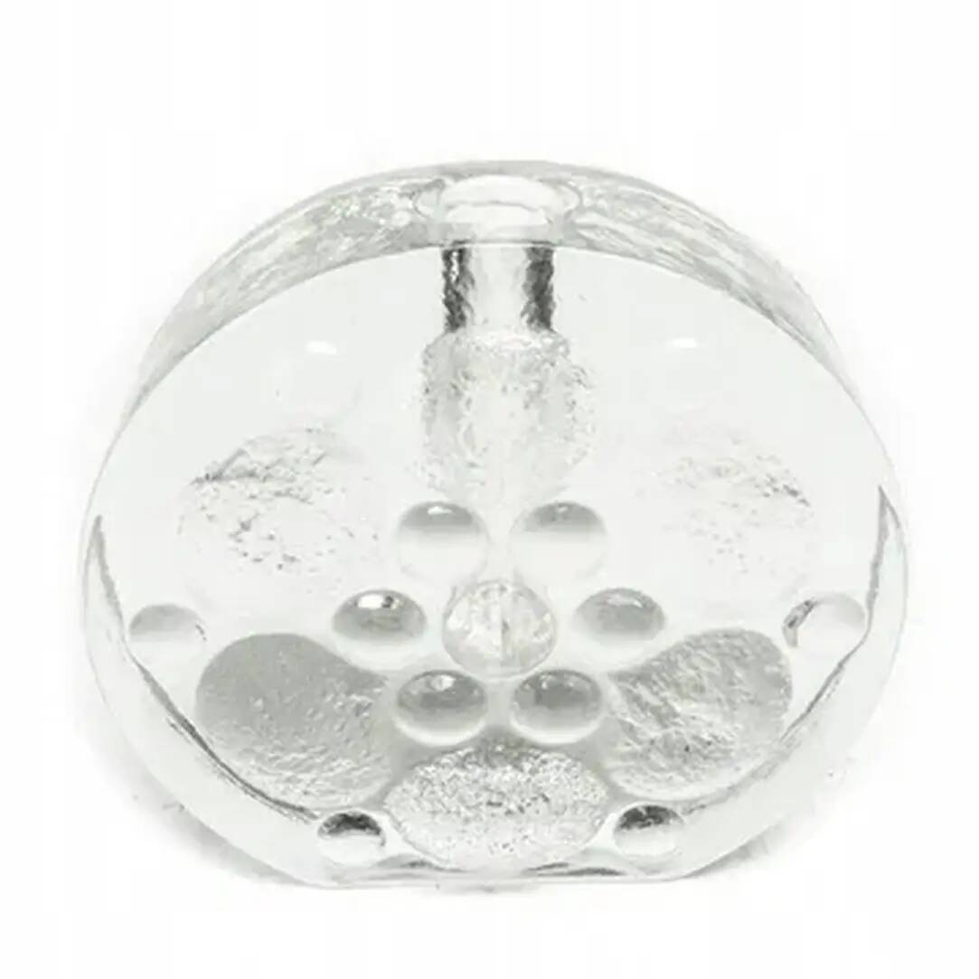 Mid-century modern vase, pressed glass, Huta Walter, Germany, 1970s