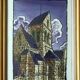 Anonymous painting – Watercolor – View of an old church in the Meuse