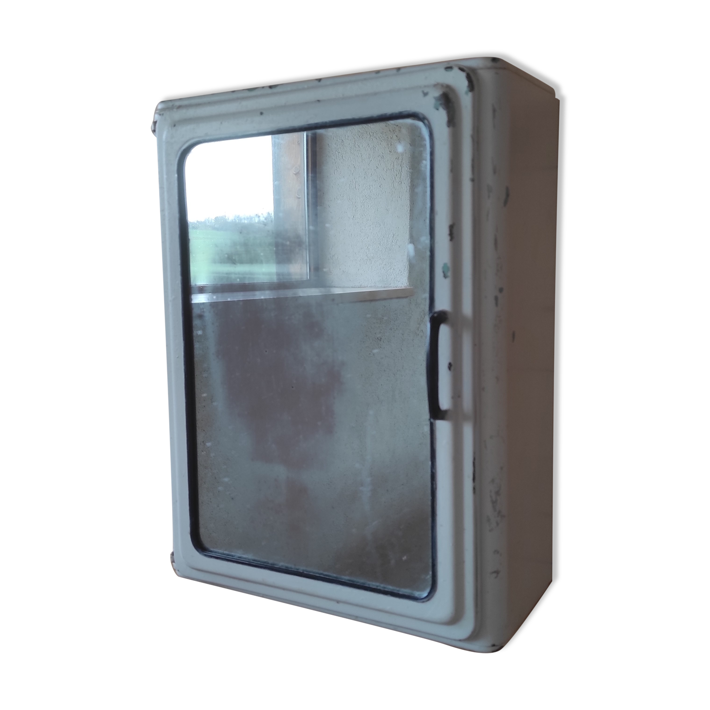 Toilet or pharmacy cabinet with mirror