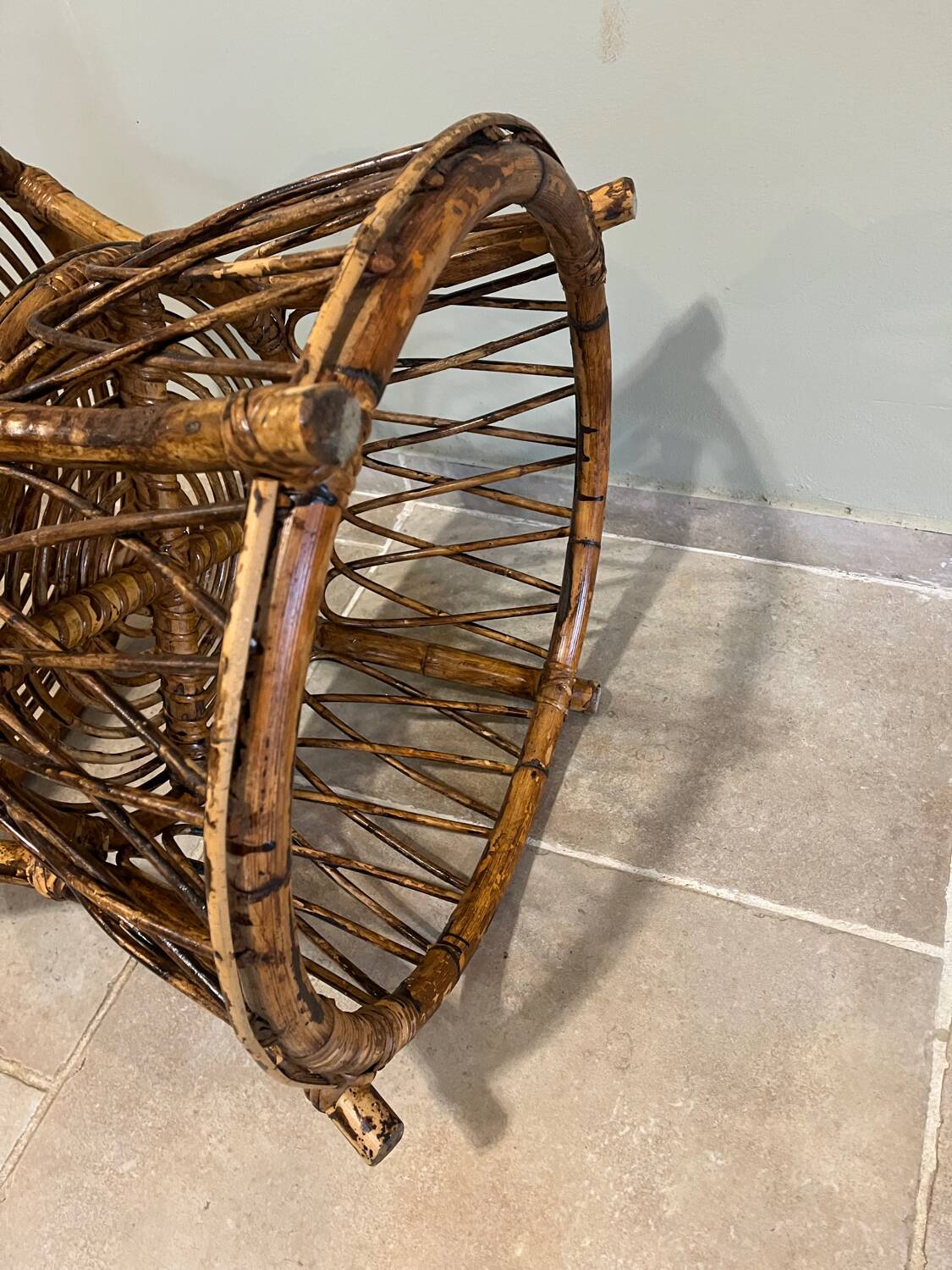 Rattan round table