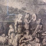 Lithographed plate, the troubadours, nineteenth century