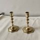 Pair of antique brass candlesticks