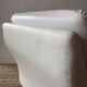 Vintage white armchair, France 1970