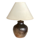 Signature enameled ceramic lamp base to decipher