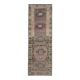 Vintage Turkish Oushak Handmade Wool Cotton Purple Runner Rug 80x260