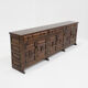 Vintage Spanish brutalist sideboard credenza 1970s