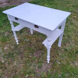 Coiffeuse, console en bois peint
