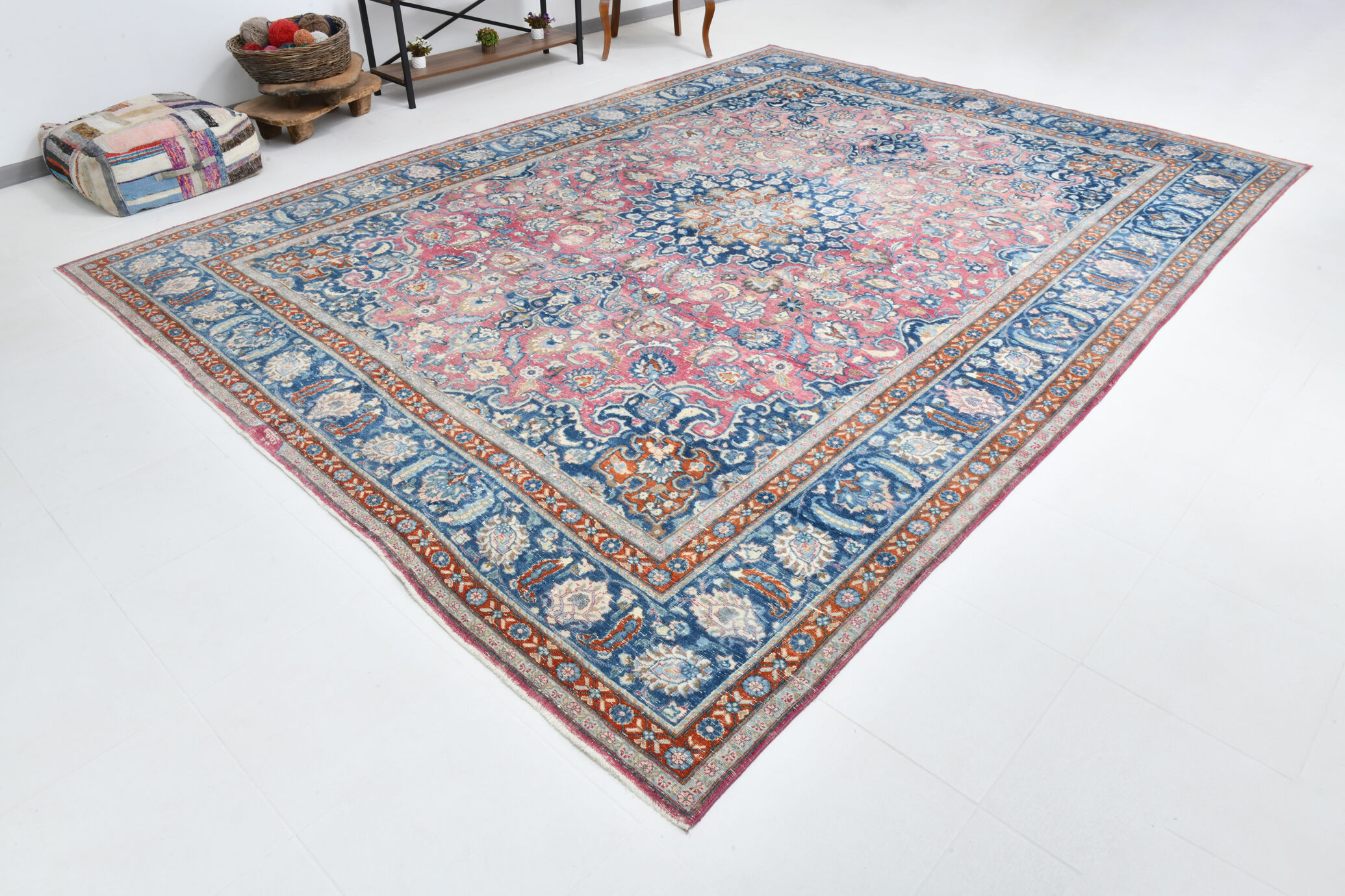 10x13 60s antique large persian rug 307x410cm