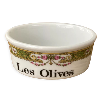 Apilco porcelain fire-fired olive ramekin