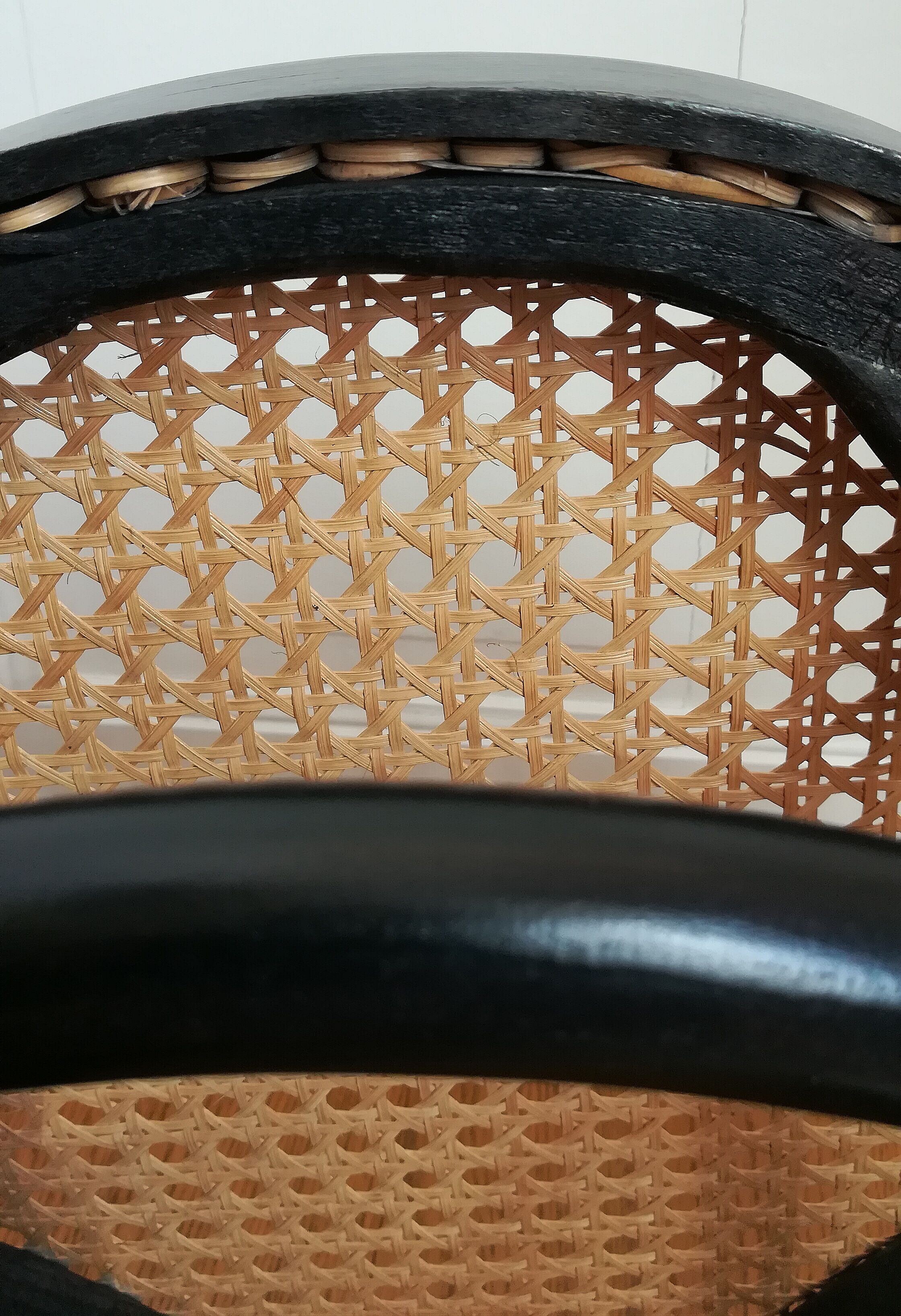 Black bistro seating cannage