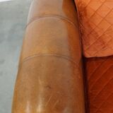 Luxurious 2.5 seater sheepskin leather sofa of top quality