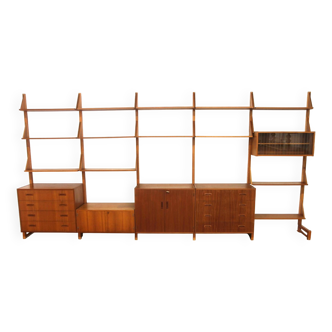 Teak system bookcase "Stella", AB Anders Gustafsson, Tibro, Sweden, 1960