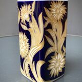 Set of 2 Royal Bavarian Echt Cobalt Porcelain Vases