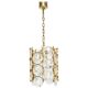 Pair of small golden brass pendants, Sciolari design for Palwa, Germany, 1970s.
