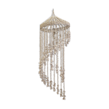 Balinese hanging lamp in curly shells