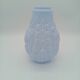 Art Deco Opaline Vase Blue Pastel Glass Pine Cone Decoration France 1930s