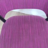 4 vintage chairs in purple fabric