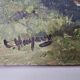 Painting - Oil on canvas Breton Village Signed Louis Hayaux (1897 - 1982)