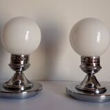 Pair of vintage bedside lamps