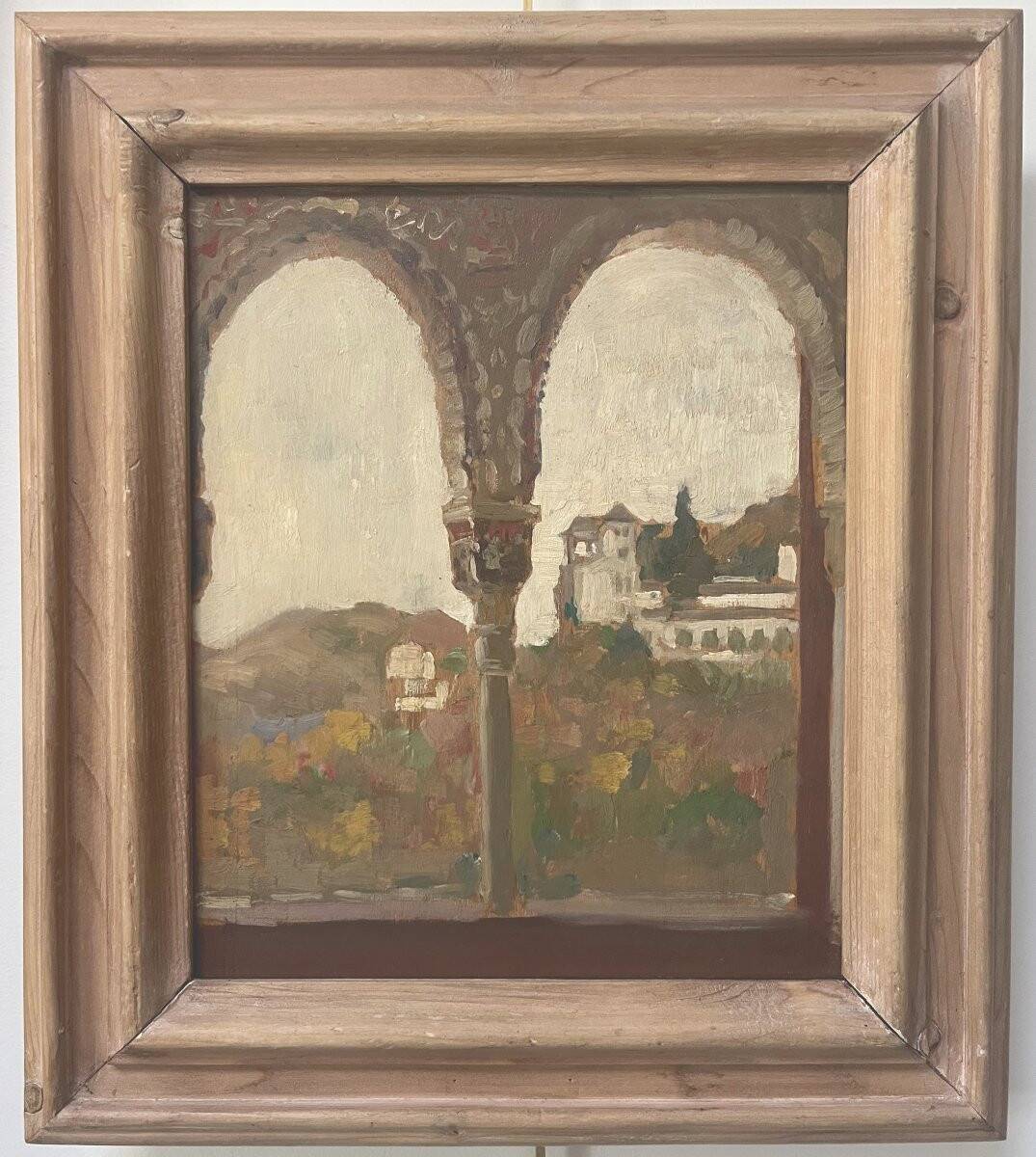 James Kerr-Lawson (1864-1939) View of the Alhambra, Granada, oil on panel