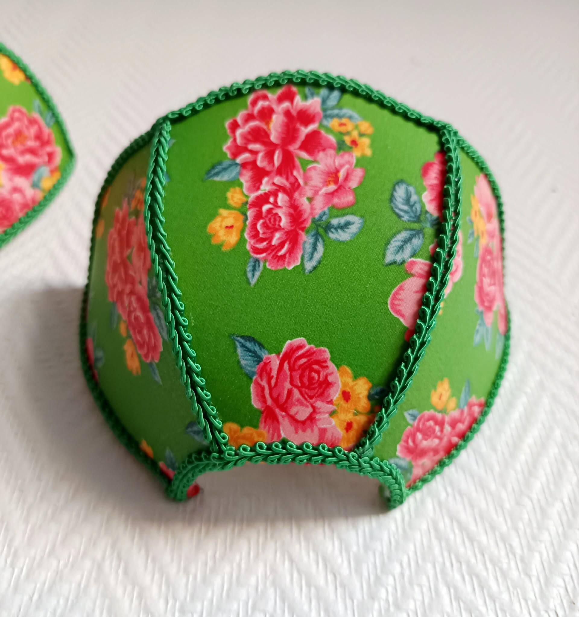 Pair of vintage flower wall lights