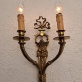 Gilded bronze wall lamp