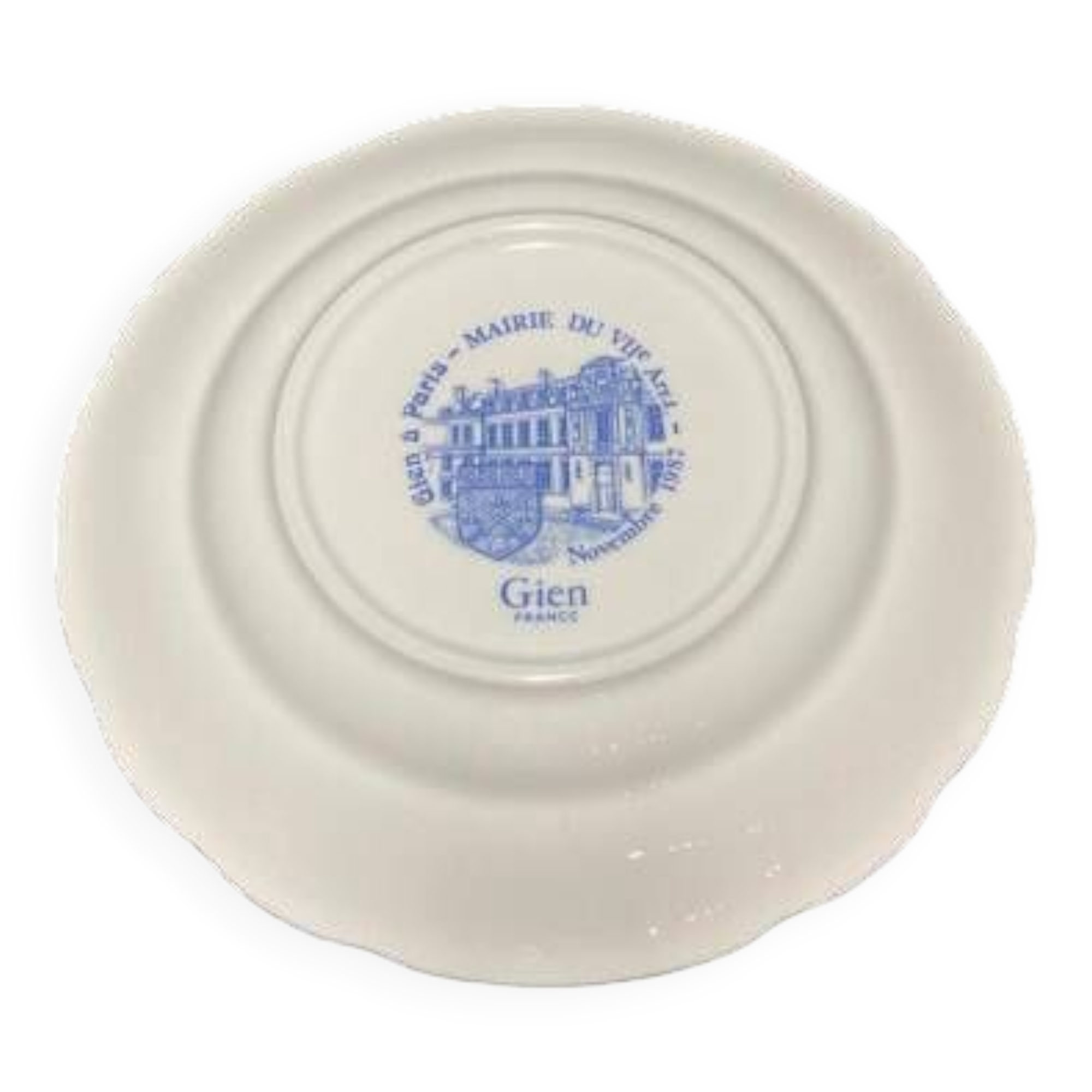 Gien earthenware plate