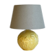Lamp vintage yellow ceramic ball